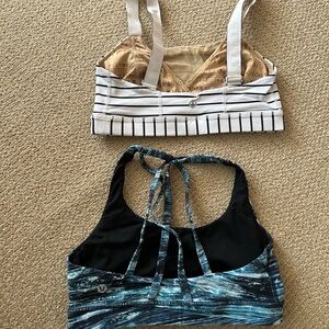 TWO Lululemon sport bras/tops size 6. Great condition, super cute for everyday